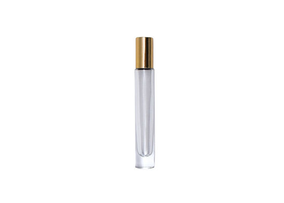 Rolo de bambu natural de vidro cosmético transparente do círculo 10ml das garrafas nas garrafas de perfume de vidro