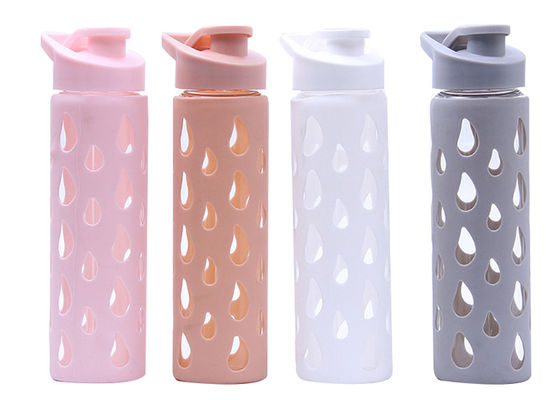 O escape reusável da garrafa de água do vidro de Borosilicate do presente relativo à promoção impermeabiliza BPA livre