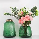 Green Transparent Hydroponic Art Glass Vase Decor for Home Furnishing Hotel Flower Shop