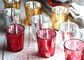 Natal de vidro redondo de Mercury Votive Candle Holders For do castiçal do cilindro