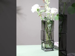 Vaso de vidro moderno decorativo Elegante exposição floral peça central para qualquer ambiente