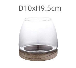 H10 CM Transparent Global Glass Vase Perfect for Holding Flowers Fish Bowl