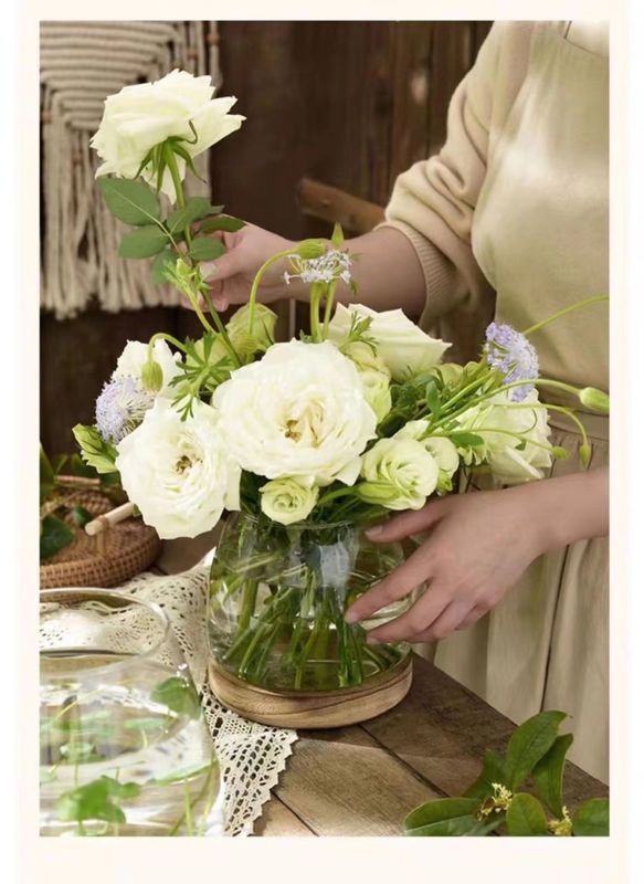 H10 CM Transparent Global Glass Vase Perfect for Holding Flowers Fish Bowl