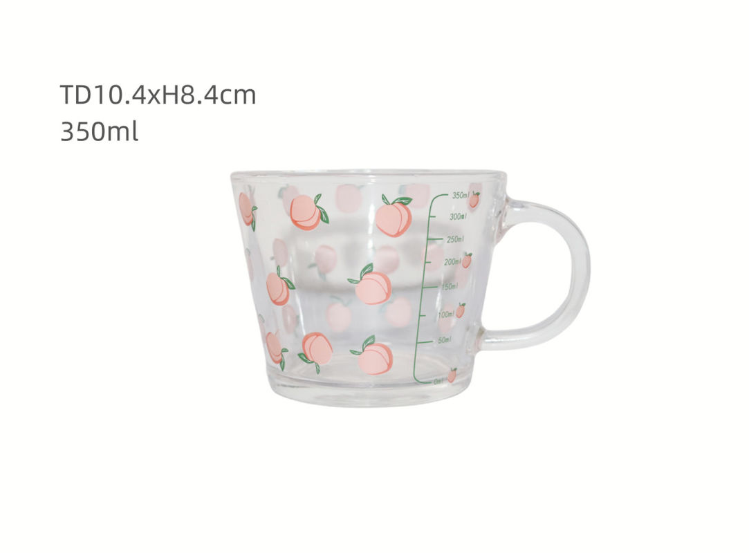 350Ml Capacity Clear Glass Tumbler Water Cup Daily Use