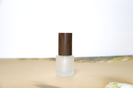 20 ml frascos de vidro congelado recarregáveis, vazios, cosméticos com tampa de parafuso